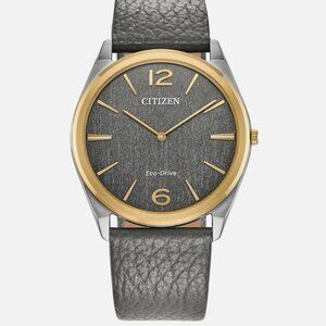Citizen Men's 38mm Sapphire Solar Eco-Drive Gray Watch